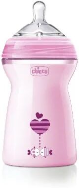 chicco biberon natural feeling 6m+ girl 330 ml