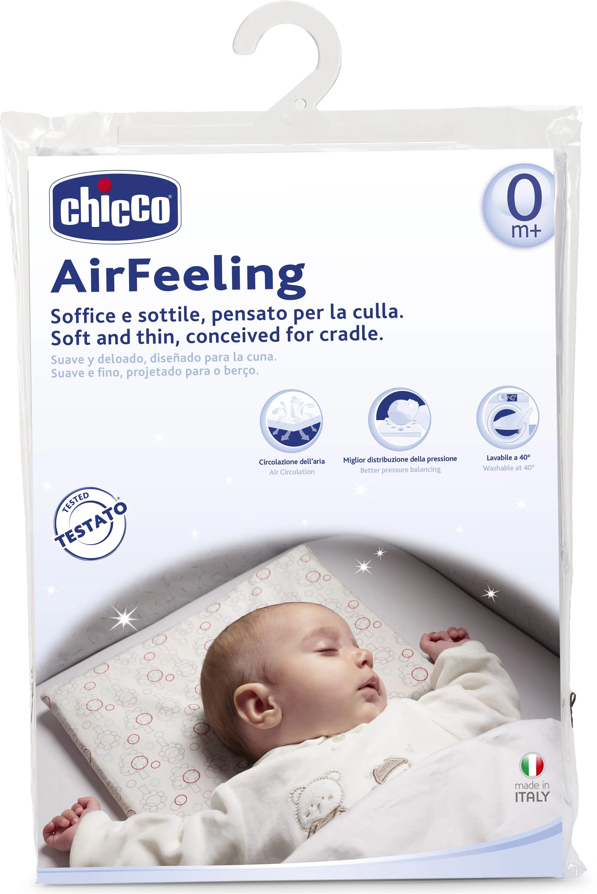 chicco airfeeling cuscino per la culla +0m