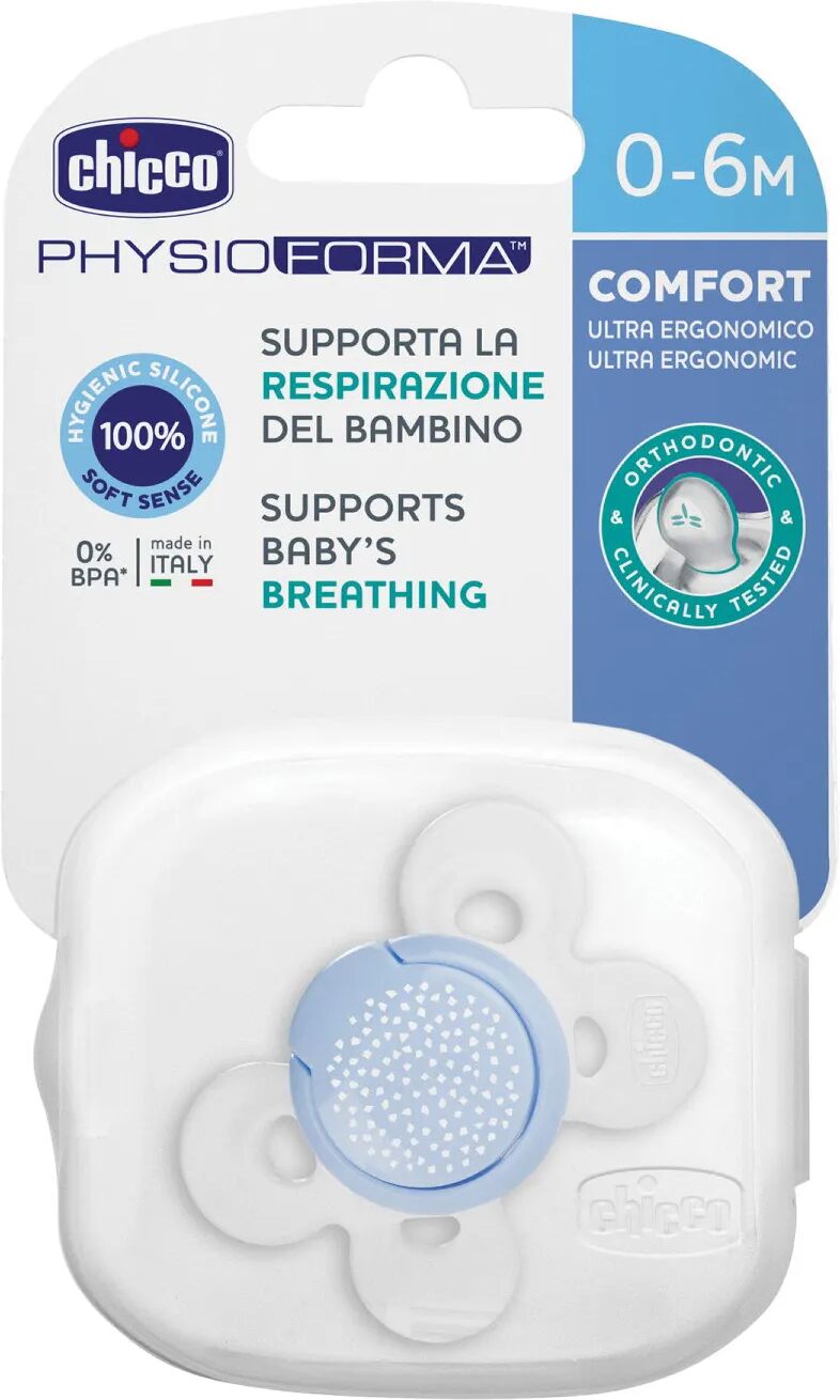 chicco succhietto comfort silicone boy 0-6 mesi