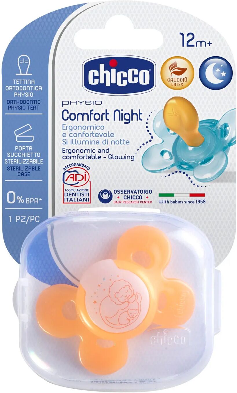 Chicco Succhietto Physio Comfort Luminoso In Caucciù +12m