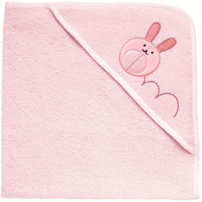 Chicco Accappatoio Quadrato in Spugna Rosa Coniglio 0M+ Chicco Accappatoio Quadrato in Spugna Rosa Coniglio 0M+