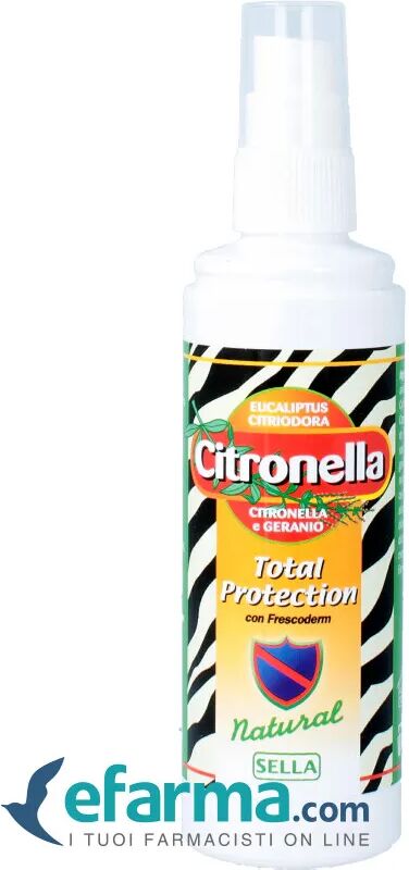 sella citronella total protection repellente per insetti senza alcool 100 ml