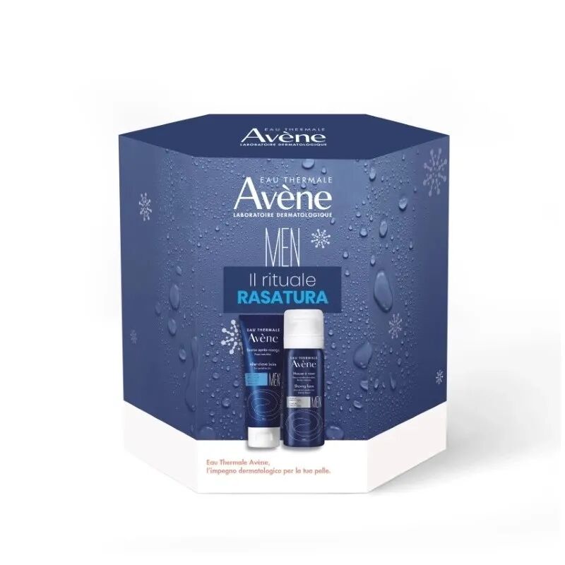 Avène Men Cofanetto Balsamo Dopo Barba 50 ml + Schiuma Da Barba 75 ml