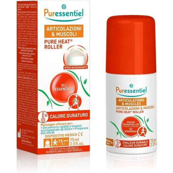 puressentiel pure heat roller riscaldante per muscoli e articolazioni 75 ml