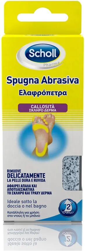 dr. scholl scholl porolith spugna abrasiva levigante per piedi