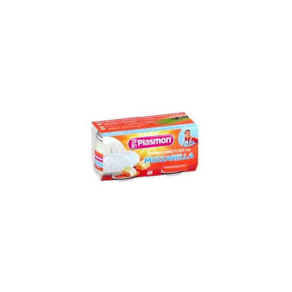 plasmon omogeneizzato formaggino fuso con mozzarella 2x80 g +4m