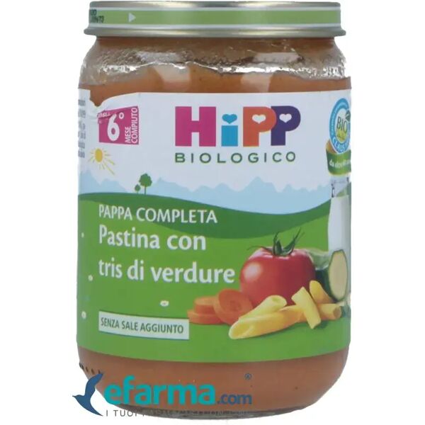 hipp biologico pappa pronta pastina con tris di verdure 190 g