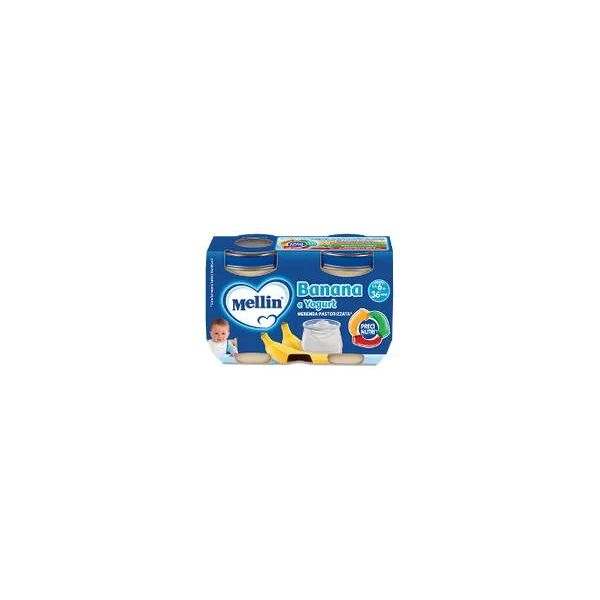 mellin merenda yogurt e banana 2 x 120g