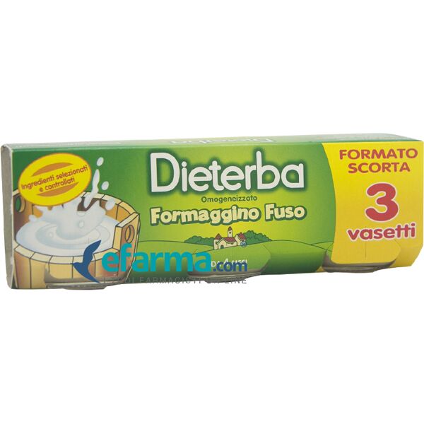 dieterba omogenizzato formaggino 3 vasetti da 80 g