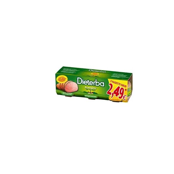 dieterba omogenizzato prosciutto 3 vasetti da 80 g