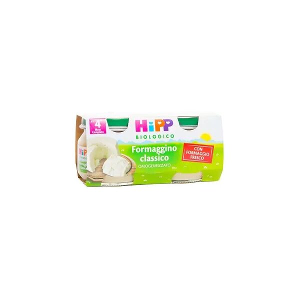 hipp biologico omogeneizzato formaggino classico 2x80g