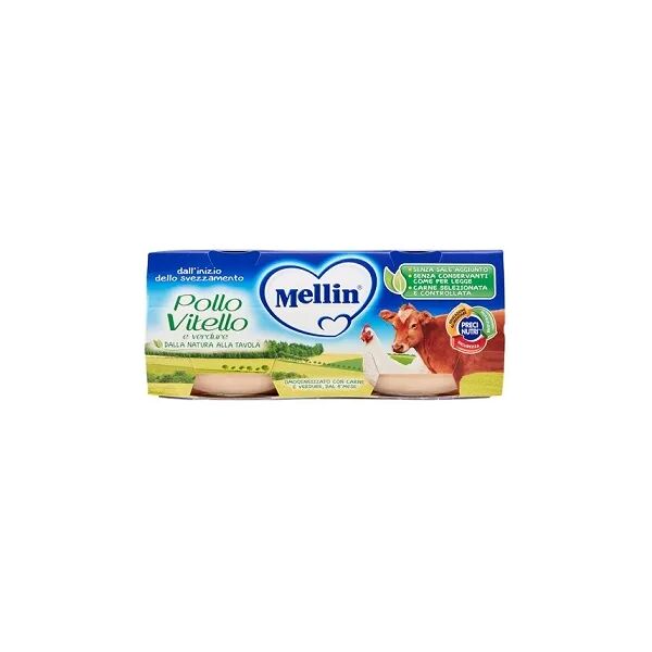 mellin omogeneizzato di pollo vitello e verdure 2 x 80 g