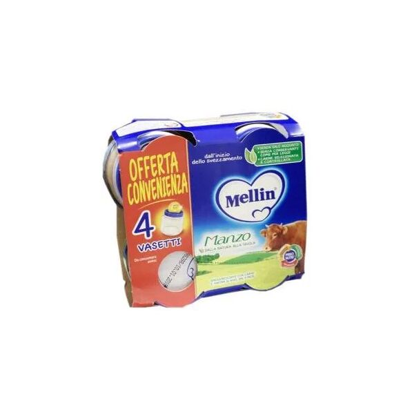 mellin omogeneizzato di manzo 4 x 80 g