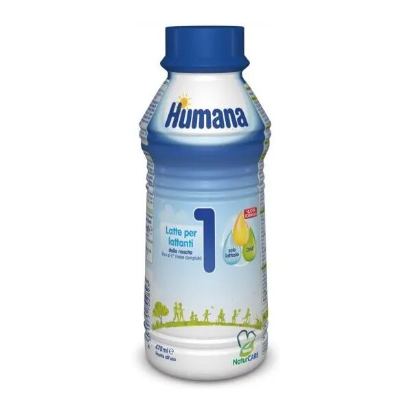 humana 1 latte liquido 0-6 mesi bottiglia 470 ml