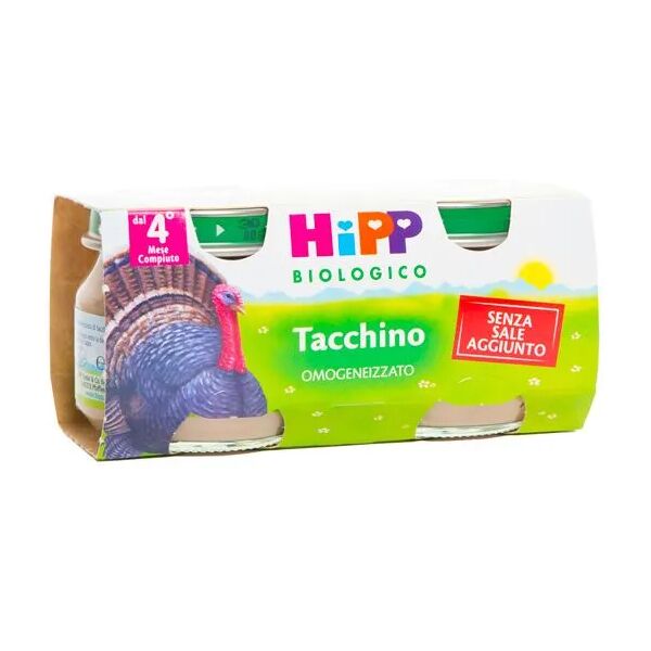 hipp biologico omogeneizzato tacchino 2 x 80 g