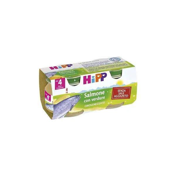 hipp biologico omogeneizzato salmone 2 x 80 g