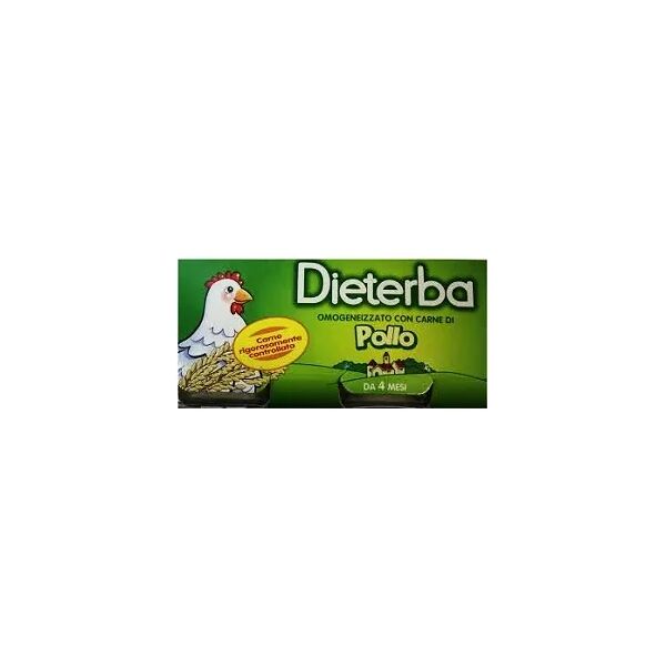 dieterba omogenizzato pollo 3 vasetti da 80 g