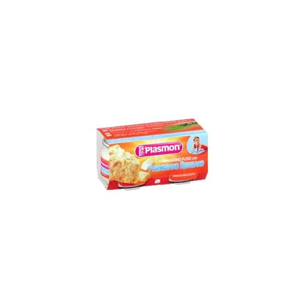 plasmon omogeneizzato formaggino e parmiggiano 2 vasetti da 80 g