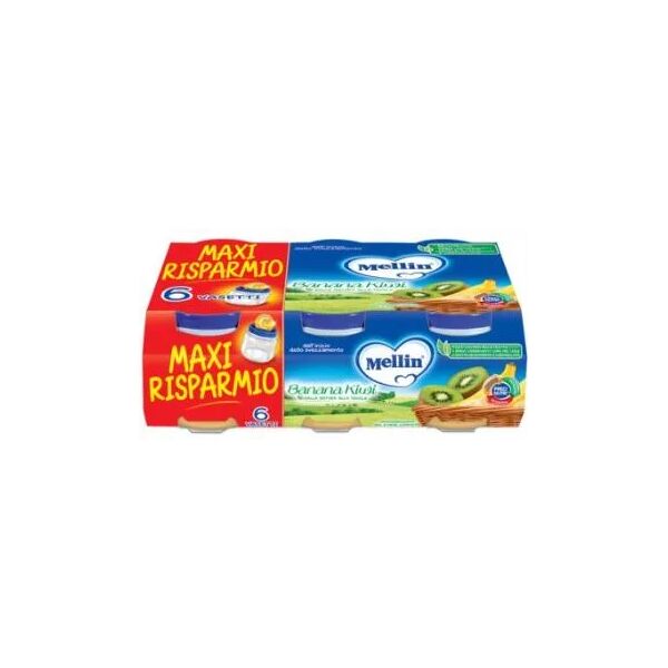 mellin omogeneizzato di frutta banana e kiwi 6 x 100 g