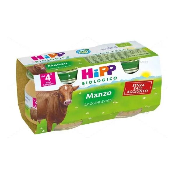 hipp biologico omogeneizzato manzo 2x80g