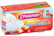 plasmon omogeneizzato formaggino fuso con mozzarella 2x80 g +4m