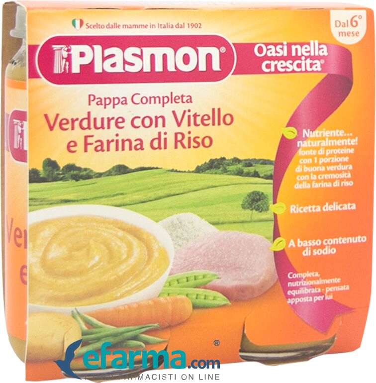 plasmon omogenizzato viello e verdure 2 vasetti da 190 g