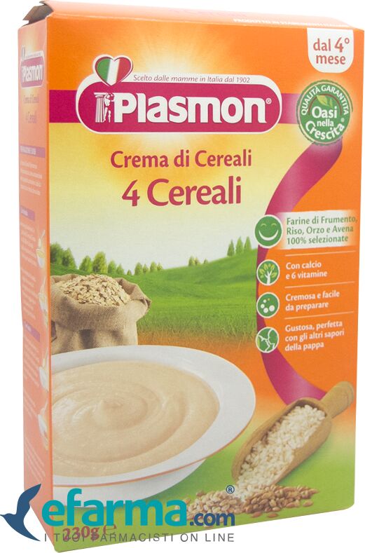 plasmon crema ai 4 cereali 230 g