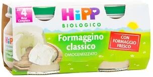 hipp biologico omogeneizzato formaggino classico 2x80g