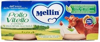 mellin omogeneizzato di pollo vitello e verdure 2 x 80 g