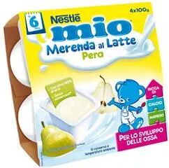 nestle' nestlé mio merenda al latte gusto banana 4x100 g