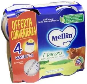 mellin omogeneizzato di manzo 4 x 80 g