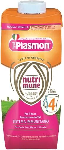 plasmon latti di crescita nutrimune stage 4 liquido 2x500 ml