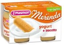 plasmon dessert omogeneizzato yogurt biscotto 2 vasetti da 120 g