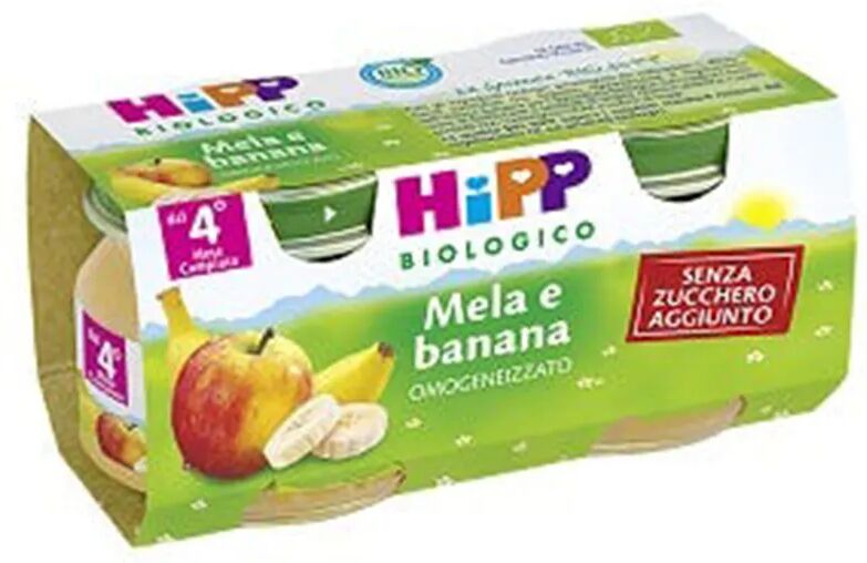 Hipp Biologico Merenda Mela e Banana 4 x 100 g