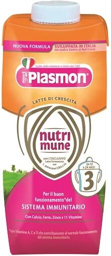 Plasmon Latti Di Crescita Nutrimune Stage 3 Liquido 2x500 ml