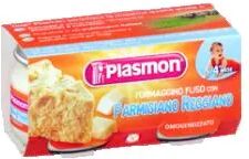 Plasmon Omogeneizzato Formaggino e Parmiggiano 2 vasetti da 80 g