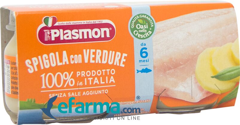 Plasmon Omogenizzato Spigola 2 vasetti da 80 g