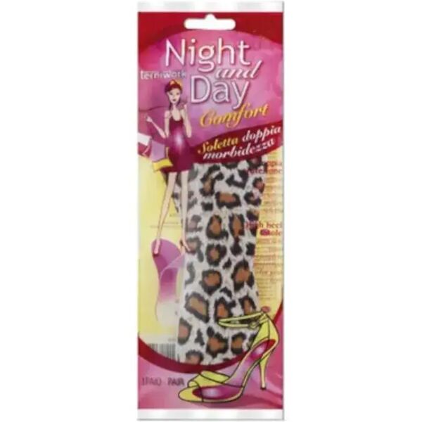 tecniwork night & day comfort soletta leopardata