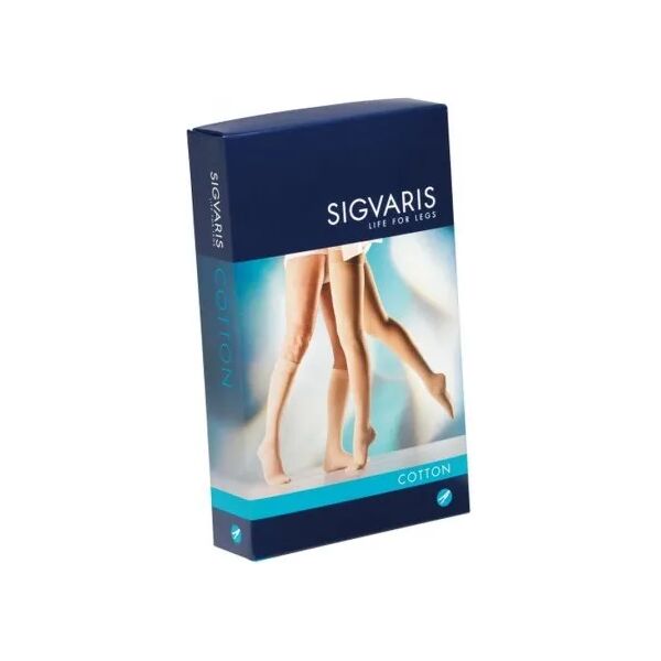 sigvaris 503 af collant mezza coscia autoreggente compressivo in microfibra colore beige taglia m lungo