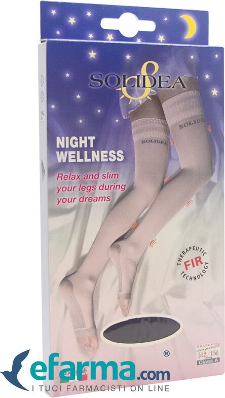 SOLIDEA Night Wellness Calze Compressive Colore Nero Taglia 1 S