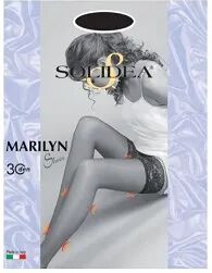 SOLIDEA Marilyn Sheer 30 DEN Calza Autoreggente Compressiva Colore Cammello Taglia 3