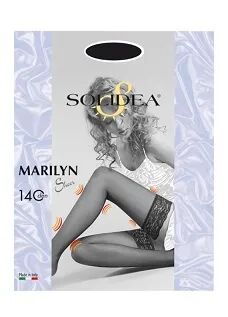 SOLIDEA Marilyn Sheer 140 DEN Calza Autoreggente Compressiva Colore Fumo Taglia 2 M