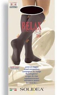 SOLIDEA Relax Unisex 70 DEN Gambaletto Compressivo Colore Cammello Taglia 3