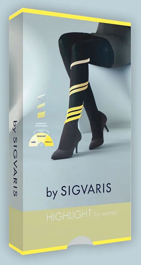 SIGVARIS Highlight For Women Autoreggente Compressivo Punta Chiusa Colore Dune Taglia S Normal