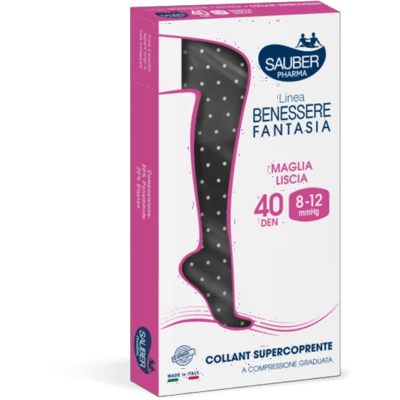 Collant coprente Sauber 60 Denari nero e pois bianchi - Collant Collant coprente Sauber 60 Denari nero e pois bianchi - Collant