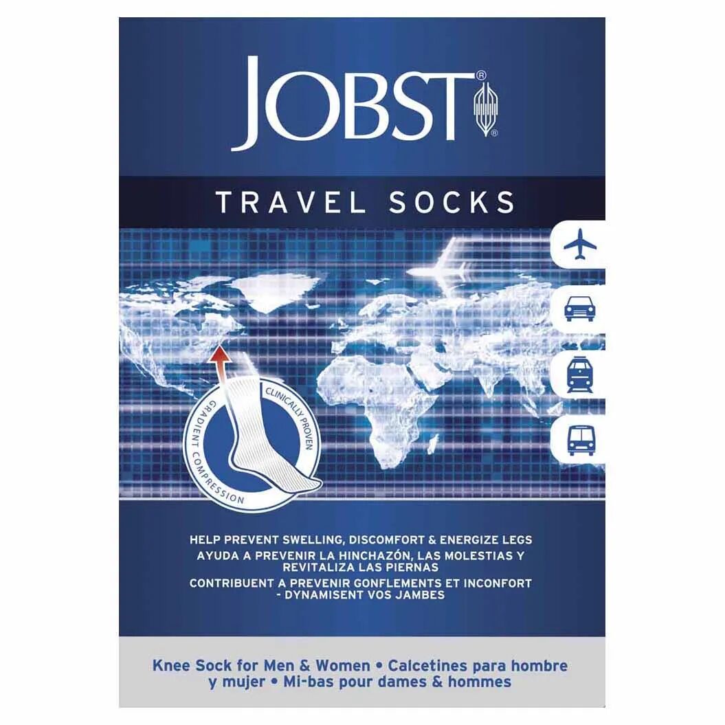 Jobst Travel Socks Gambaletto Unisex Blu Taglia M