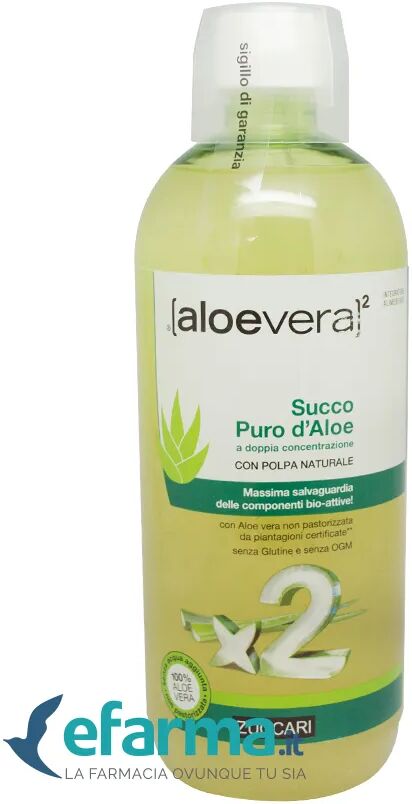 ALOEVERA2 Zuccari Aloevera 2 Succo Puro Di Aloe Concentrato 1 Litro