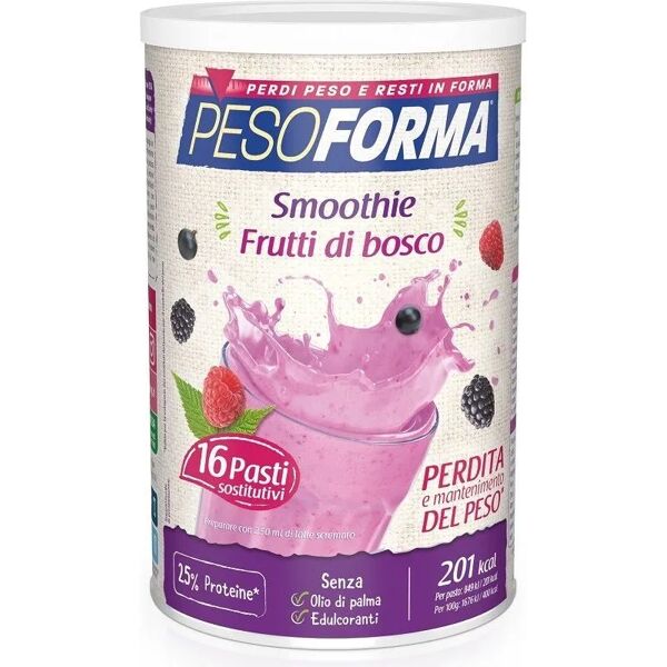 pesoforma smoothie ai frutti di bosco pasto sostitutivo barattolo 436 g