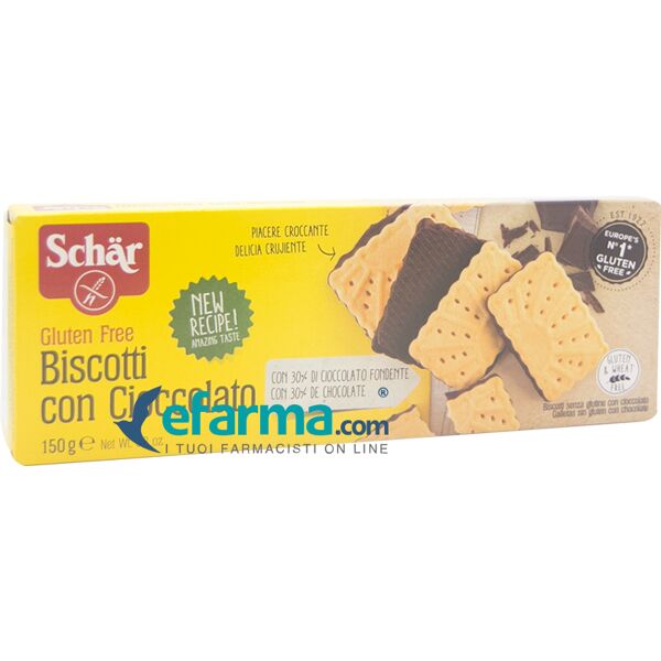 schar biscotti con cioccolato senza glutine 150 g