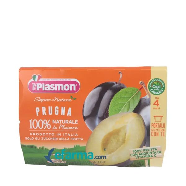 plasmon omogeneizzati di frutta sapori di natura alla prugna 4x10 g +4m